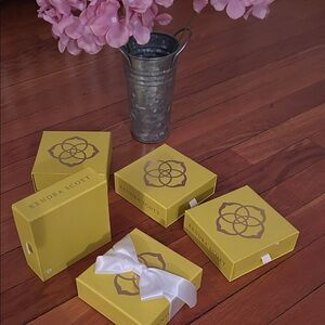 Kendra Scott Yellow Jewelry Boxes ( 5 boxes)